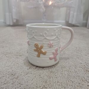 Peppermint And Pine Pink Gingerbread Christmas Mug